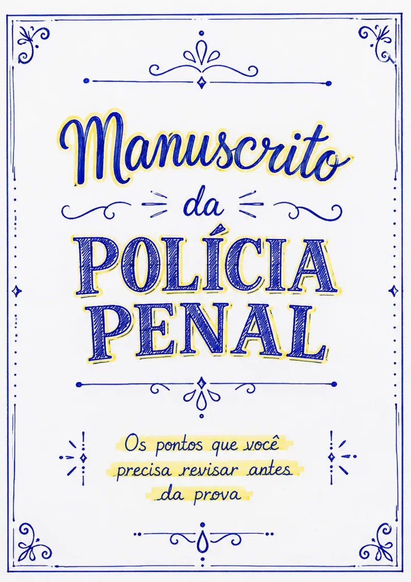Capa do material Manuscrito da Polícia Penal
